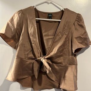 Satin Tie Top